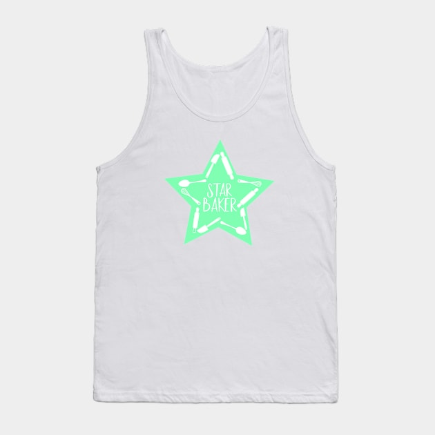 Star Baker, Great British Baker Inspired Baking design Tank Top by FreckledBliss